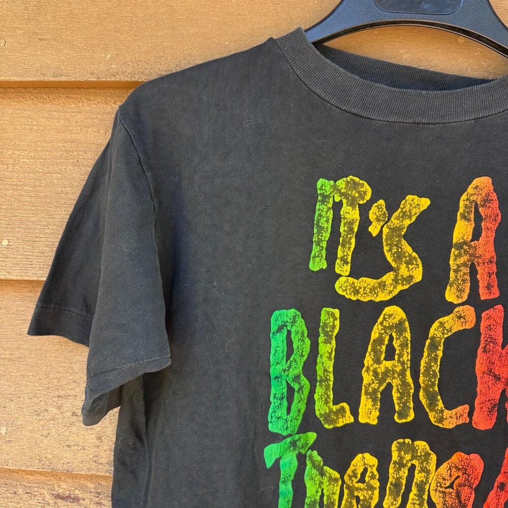 Its A Black Thing Graphic T-Shirt XL Black Short Sleeve Cotton Unisex - Picture 4 of 13